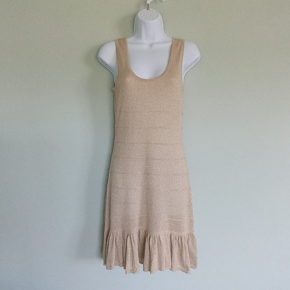 Say What? Gold shimmer cocktail dress NWT